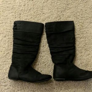 Black Suede Boots